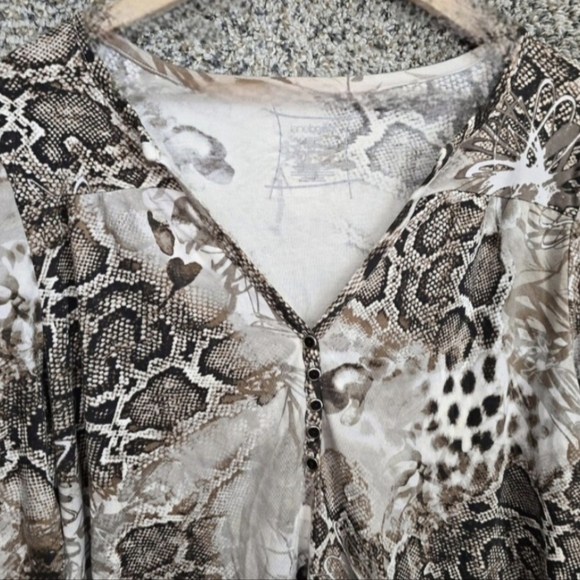Lane Bryant Python Print Top - Picture 3 of 5